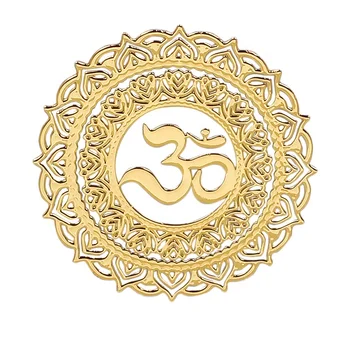 Gold Elephant with OM Design Special Hollow 4G 5G Anti-Radiation Stickers PVC EMF Protection