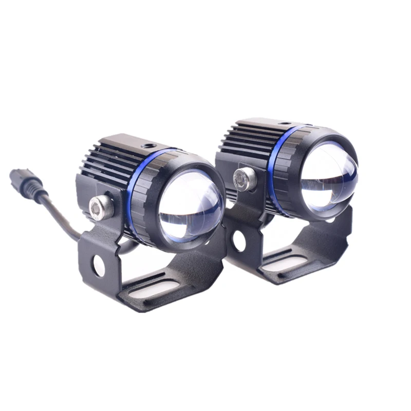 Senlo M1A PLUS Motorcycle LED Headlight Spotlights Auxiliary Drive Lighting Dual Colour Motorbike Fog Light for Motor TV Cars