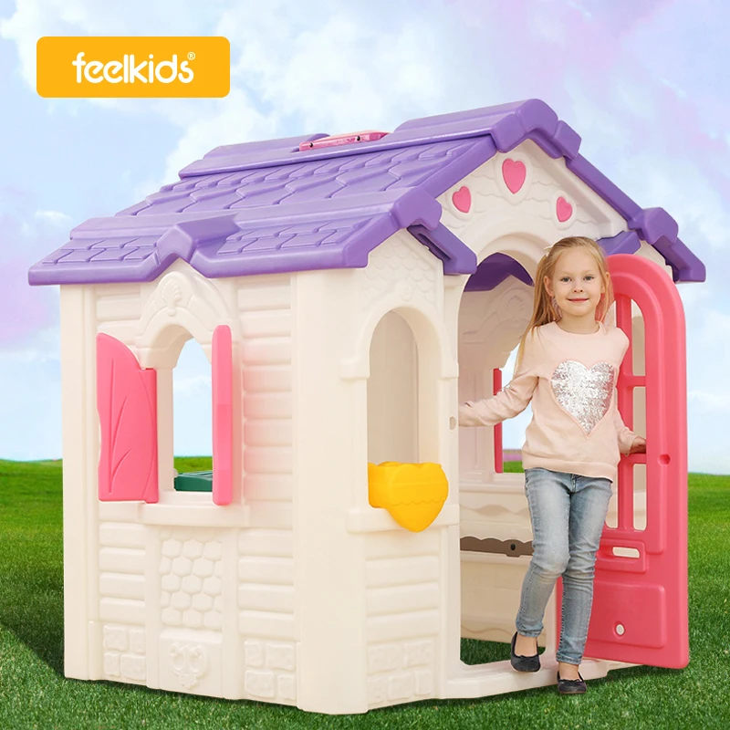 Customize Toys Cottage House Mushroom PE Material Toddler Outdoor Garden & Backyard Indoor Playhouse for Kids
