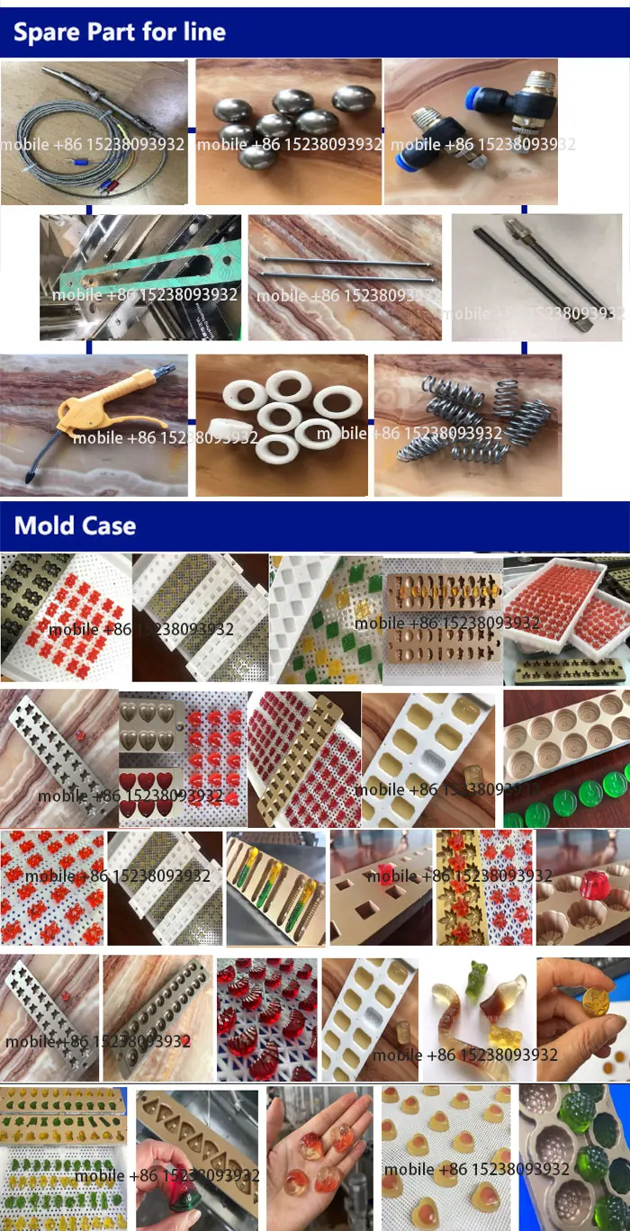 Moxin Small Semi-automatic Jelly Candy Vitamin Gummy Bear Candy Making Machine Soft Candy Mold Depositing Production Line