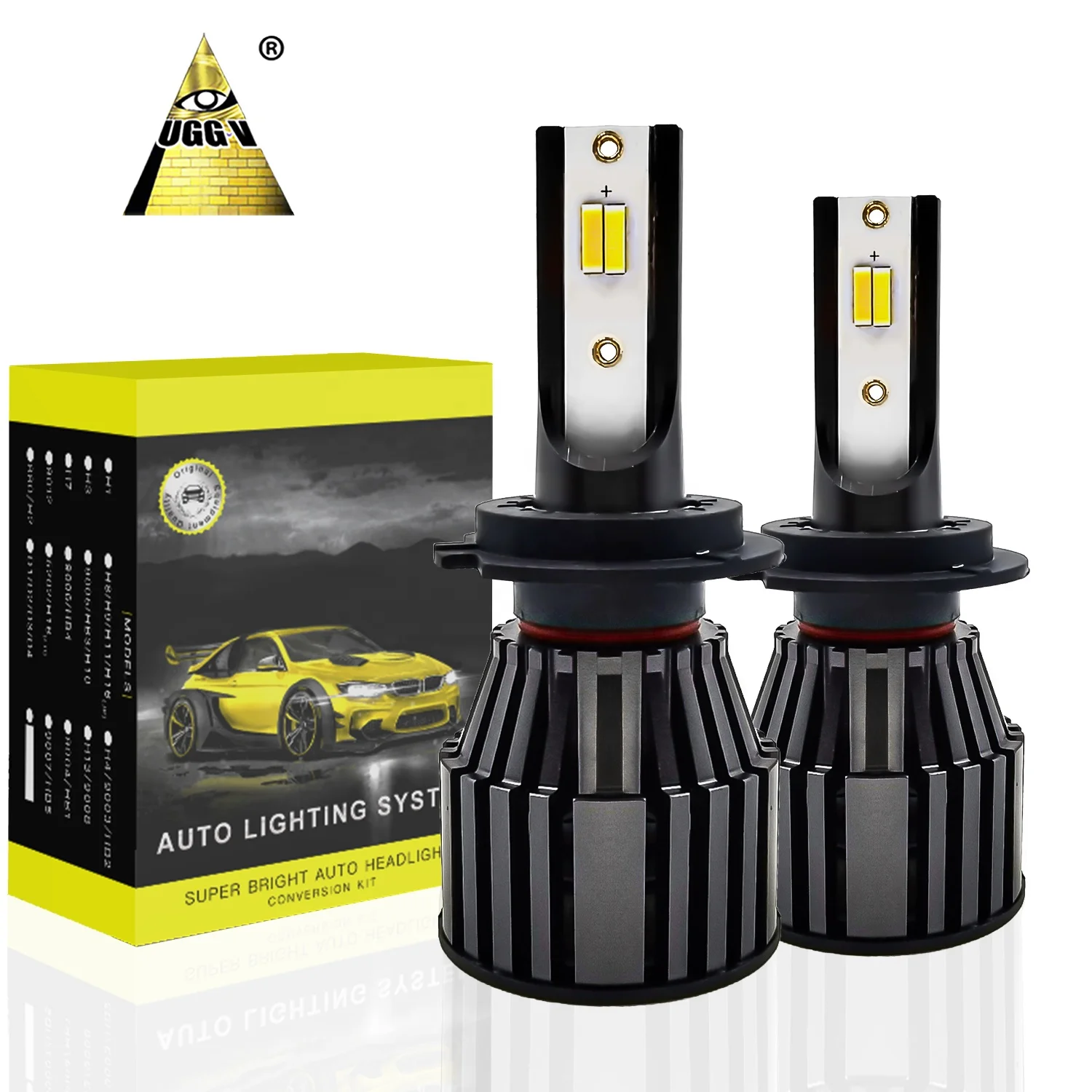 Alibaba.com: New Arrival Universal LED Car Headlight Kit H1 Projector ...