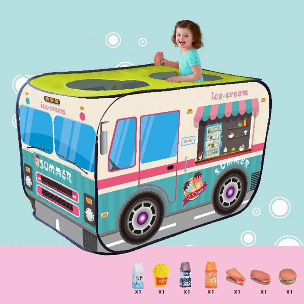 EHJRE Tente De Jeu Pliable – Intérieur/Extérieur – Tissu Polyester 114x73 Cm – Cachette Enfants – Sans Outil