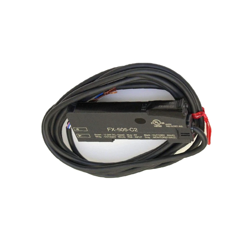 New Original FX‑505‑C2 Fiber Optic Amplifier, FX SeriesMatched with fiber sensor heads for high‑precision object detection and position sensing in automated machinery. It features stable signal processing, fast response and adjustable sensitivity. 