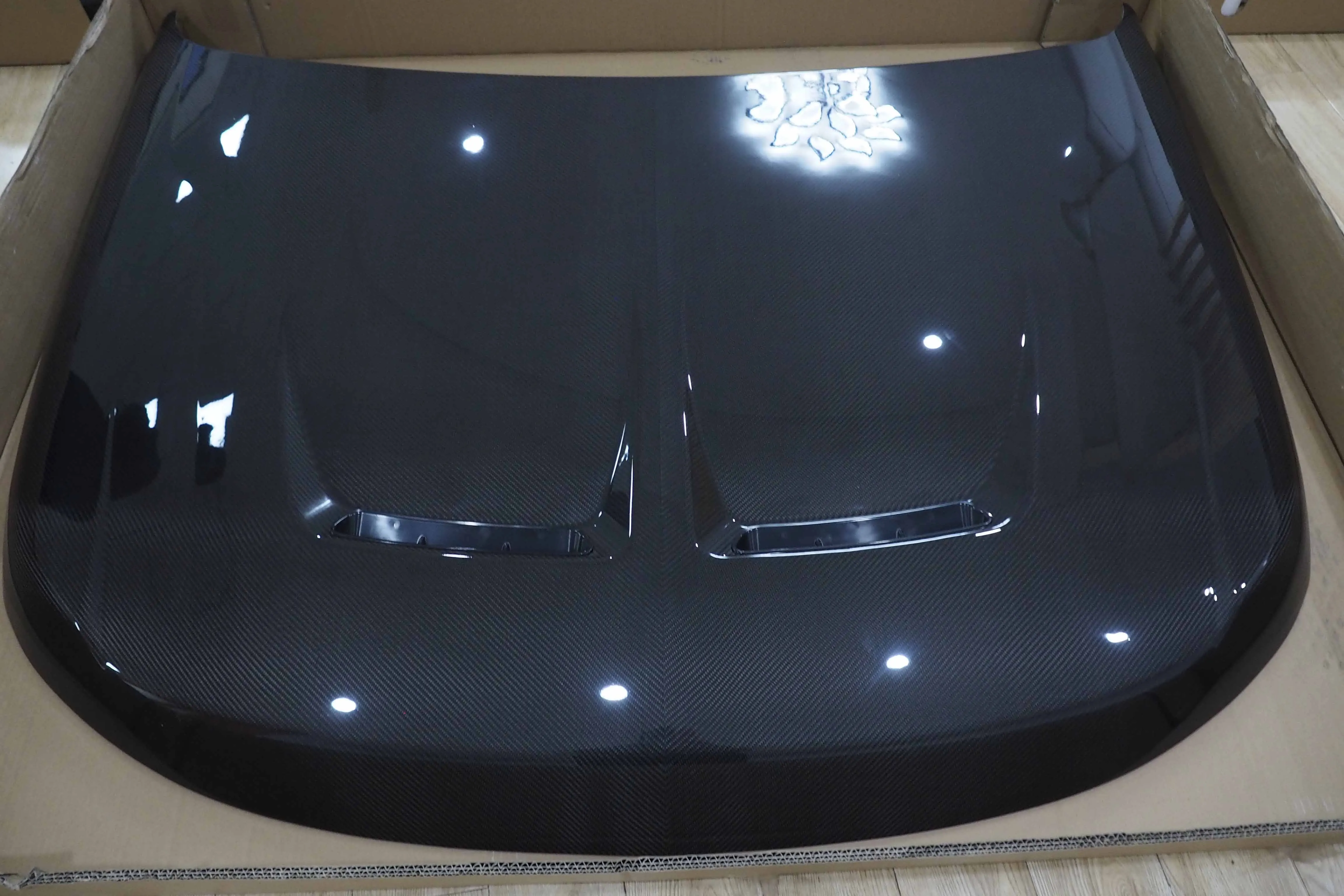 Carbon Fiber Hood Engine Cover For Range Rover Sport Svr 2022 Dry ...