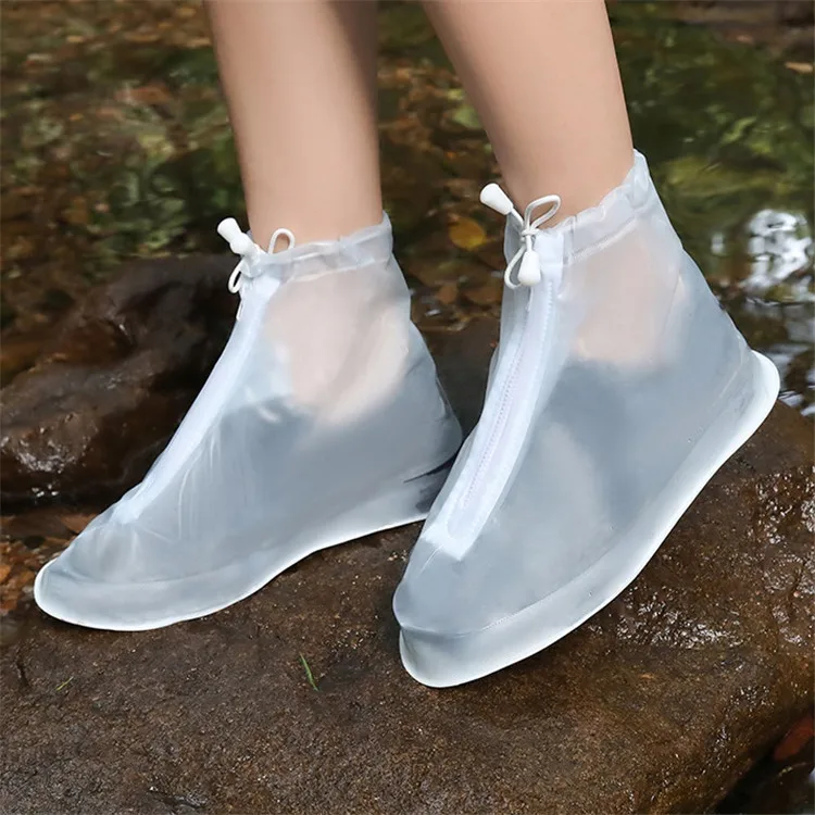 Clear PVC Rain Shoe Covers - Waterproof & Disposable