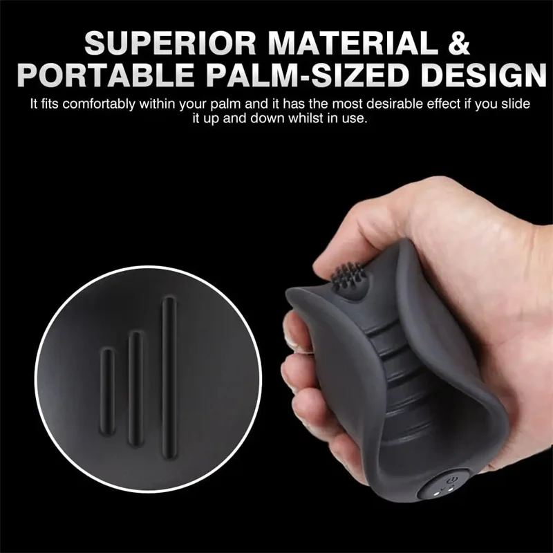 Penis Training Vibrator Glans Trainer Stimulator Male Masturbator with 10  Speed Vibrating Delay Endurance Sex Toys for Men Adult