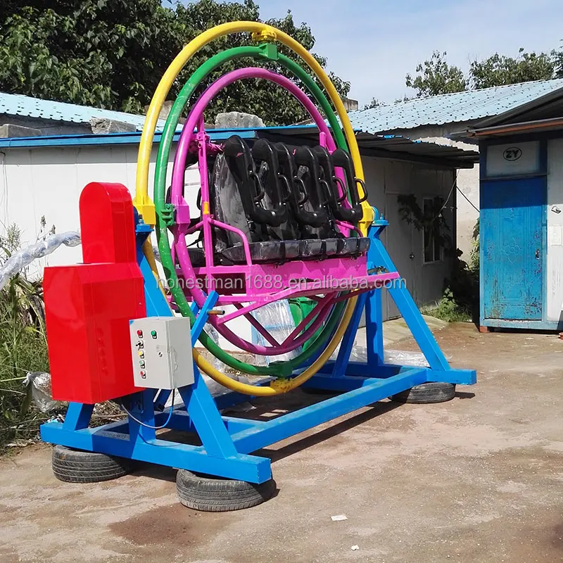 6 Seat Uk Game Chair Human Gyroscope Amusement Rides Trailer for Sale