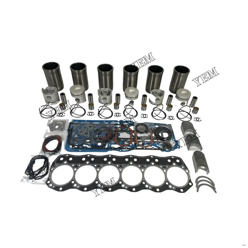 6D15 Engine Rebuild Kit With Piston Ring Liner Cylinder Gaskets Bearings for Mitsubishi