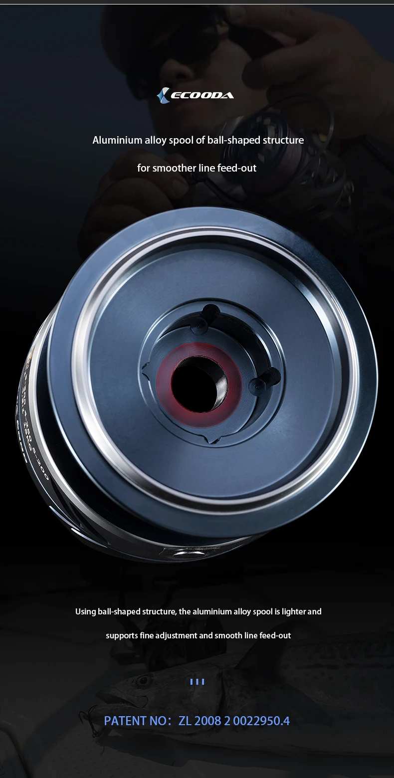 ECOODA-Salzwasser-Angelrolle, Spinnrolle, Rad, 4,3:1, Übersetzungsverhältnis, 15 kg Zugkraft, Hadera, 4000, 5000, 6000, 8000 Serie – Detail 14