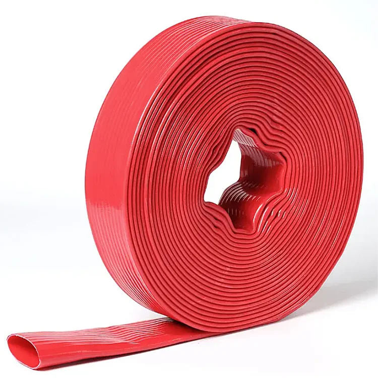 3 Inch Water Pump Discharge Pipe Lay Flat Hoses Outlet Braided Spray Irrigation PVC Layflat Hose