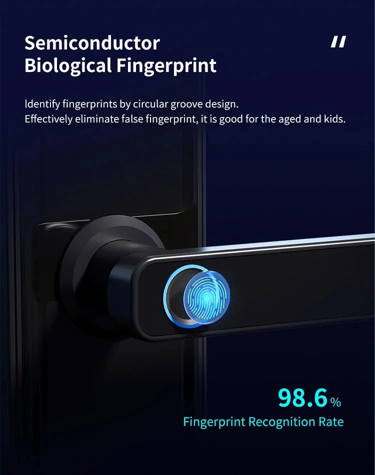 High Security 6068 Mortise Digital Lock BLE WiFi Fingerprint Card ...