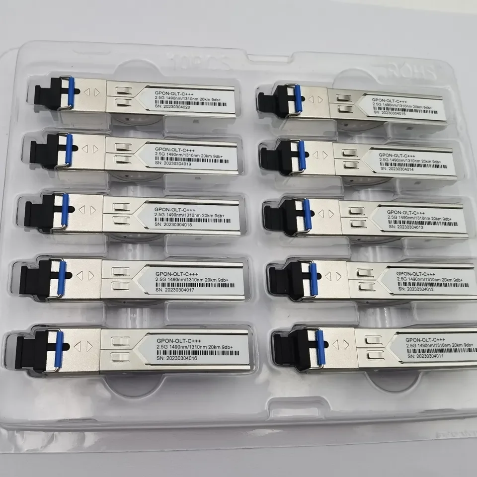 Wolon 9dBm  GPON OLT C+++ 2.5G PON SFP Transceiver Module compatible with ZTE and Normal Brand  GPON OLT