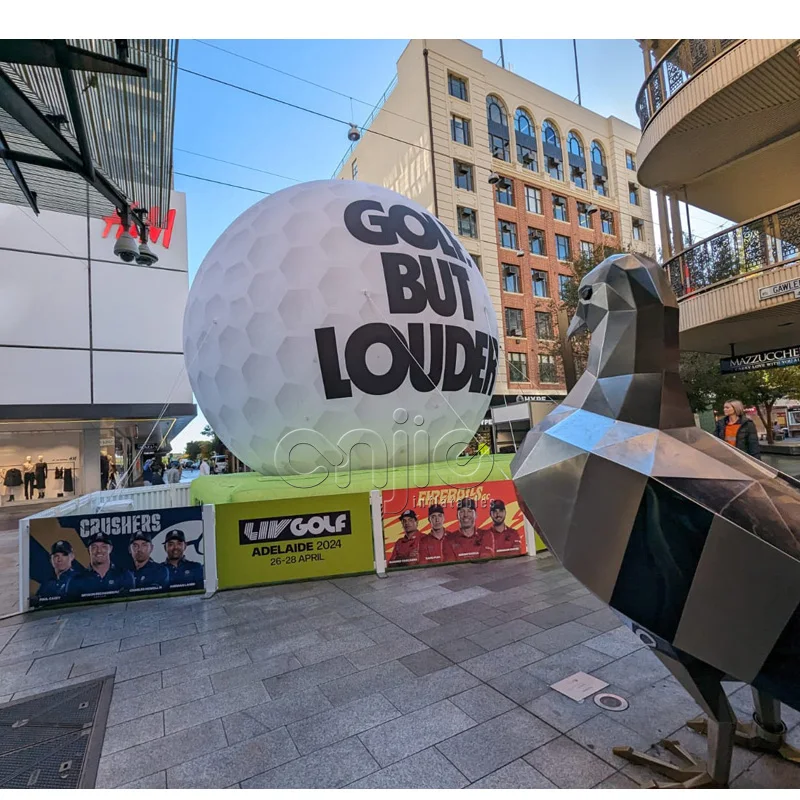 Giant Advertising Balloon PVC Large Floating Golf Ball Inflatable Golf Ball for Outdoor Advertising