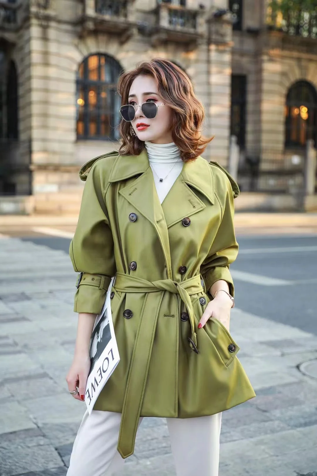 Veste imperméable pour femmes, manteau trench-coat design de haute