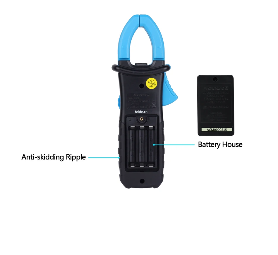 BSIDE ACM03 Auto Range Digital Clamp Meter 400A AC DC Current 600V Resistance Capacitance Frequency Hz Tester With Backlight