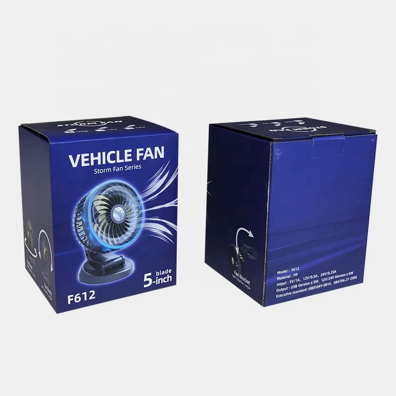 Vehicle Fan Automotive 12v 24v Foldable Storm Car Fan Interior