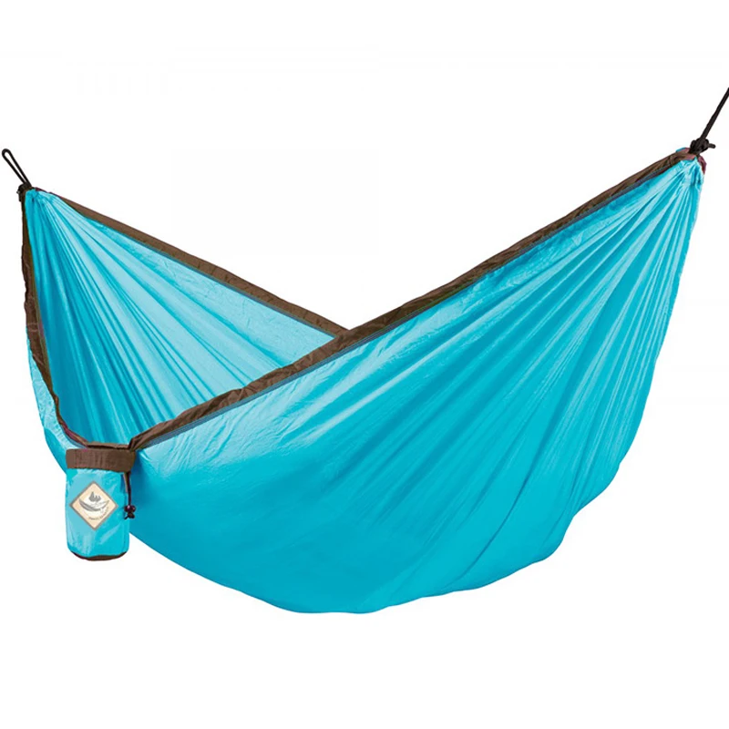 Outdoor Camping Single Double Lightweight Nylon Portable Camping Hammock for Travel Beach Yard