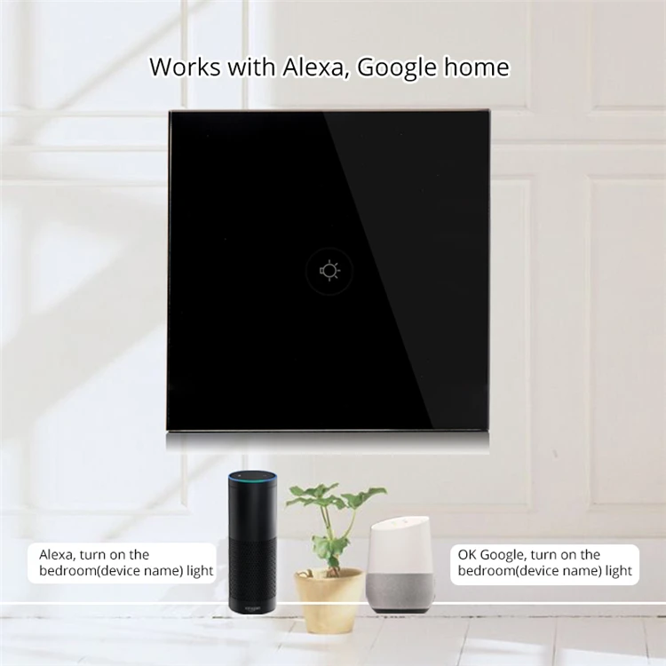 Tuya Capacitive Touch Sense Smart Wifi Switch Electric Switches for Home