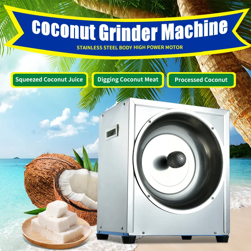 Coconut meat scraper Shredder grater processing machine coconut grinding  machine electric coconut grater