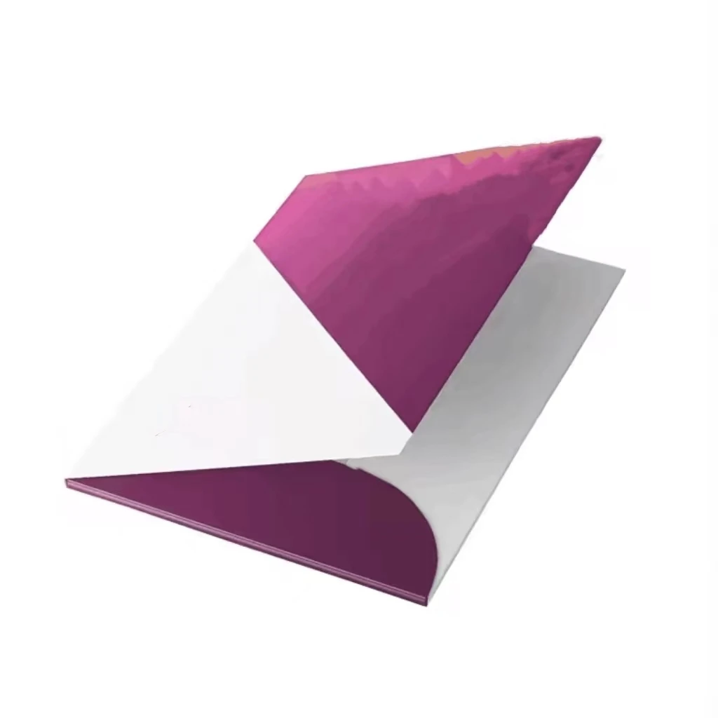 A2 Best Price Office Printed Cardboard Paper A3 Document Certificate File Glossy Lamination Black Folder With Pockets and logo