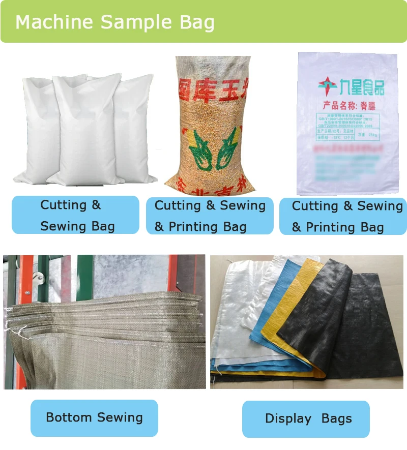 Zhejiang High Speed pp Rice Bag Production Line Rice 50kg Hdpe Woven Polypropylene Bag Making Cutting Sewing Printing Machine