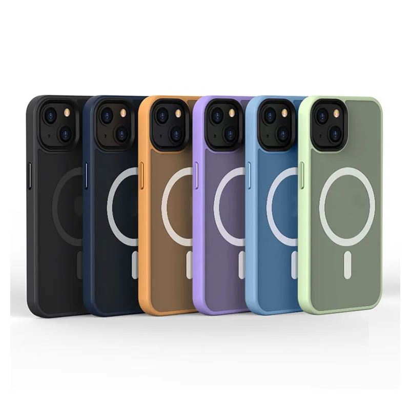 Матовый чехол для iPhone 14 case 13 12 Pro Max, прозрачный чехол для защиты объектива беспроводного зарядного устройства для iPhone 14 Pro Max