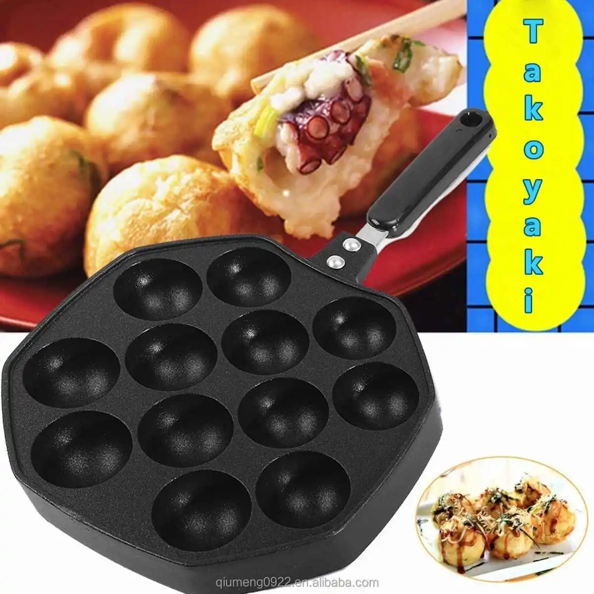 Японская шариковая машина-осьминог, антипригарная, Takoyaki Pan, Takoyaki,  мини-гриль Chibi Maruko, японские домашние инструменты для приготовления  пищи с 12 отверстиями| Alibaba.com