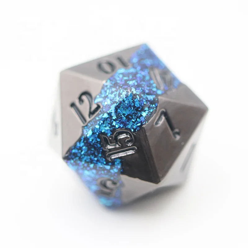 RPG 16mm Custom Dice Set Metal Polyhedral Dice Set