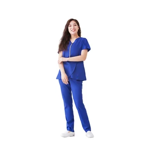 Women's White Lab Coat with Pockets Doctor's Operating Room Working Wear Hospital Uniforms