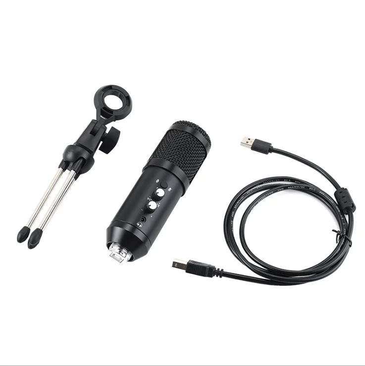 DAYMIC  Studio Sound Card Support 48V Mic Sound Mixer Audio Interface for Live Broadcast Equipment Singing