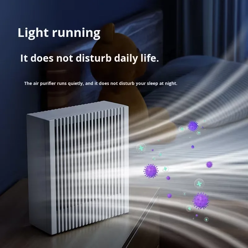 Vertical Slat Air Purifier Silent Ionizer with Multi-directional Vents Energy-Saving Air Freshener for Bedroom Bathroom Toilet 6