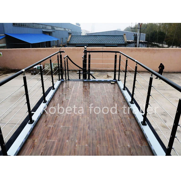 Coffee bar Cart Double Decker Mobile bar Truck Food Truck 20 Feet Food Truck with Ice Cream Machine Prefab Container Coffee Shop