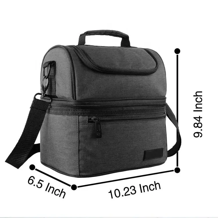 Leakproof Thermal Insulated Lunch Box Bag Tote Reusable Cooler Bag For