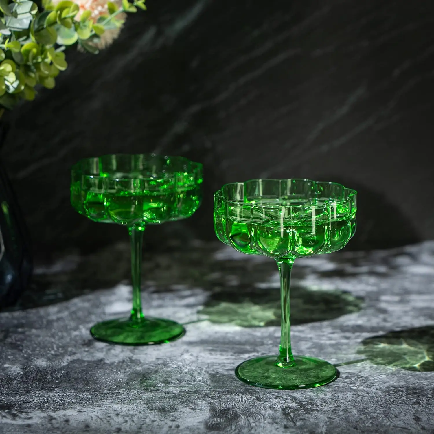 seven colors of glass  など Amazon.com | Khen Colored Glass Glasses | Set of 4 | Large