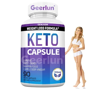 OEM Private Label Organic Keto Capsule Support Appetite Suppressant Diet Pills Flat Tummy Slimming Capsules