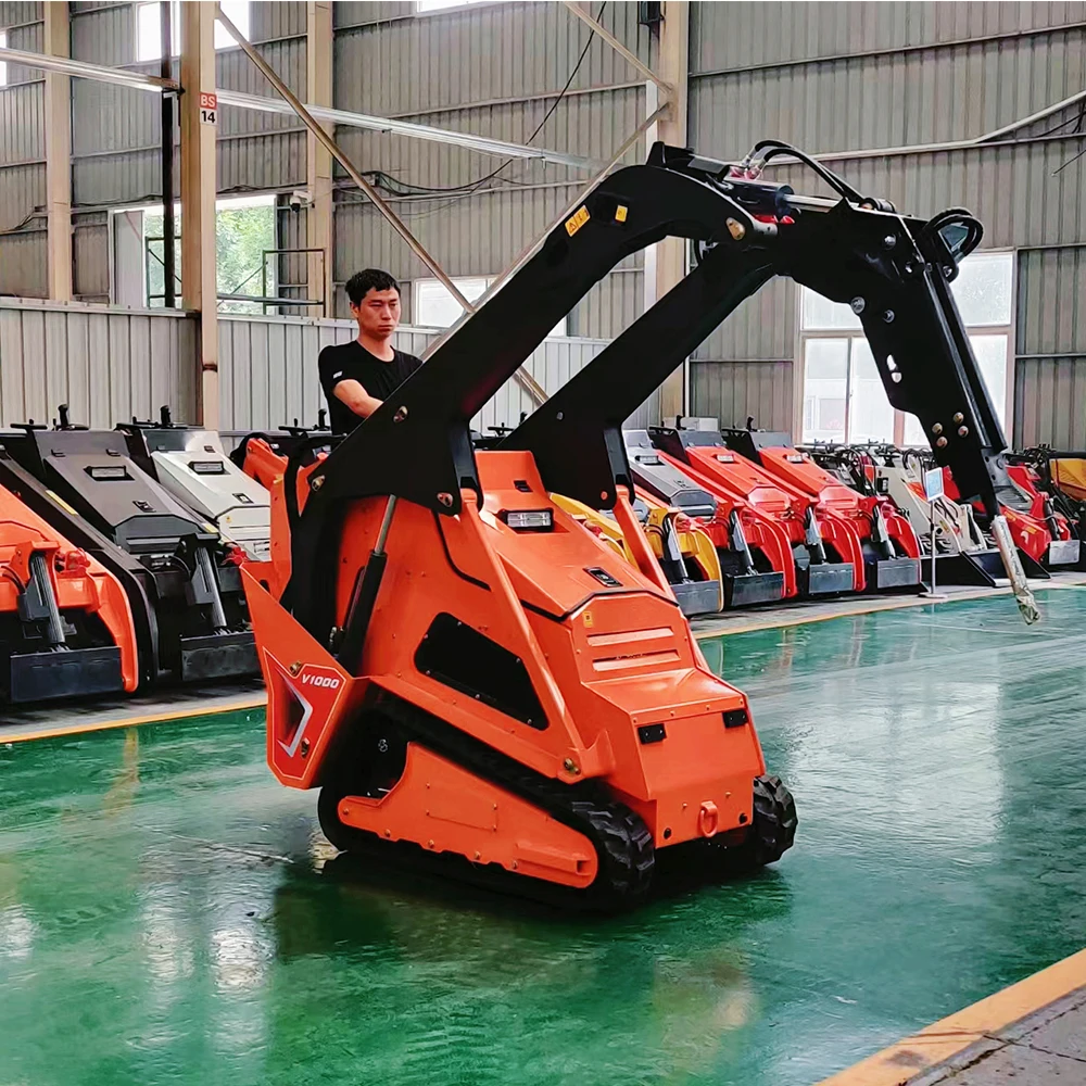 2024 Newest China Diesel Crawler Mini Skid Steer Loader Compact 25hp Track Loader Front Loader Pump Best Price Sale