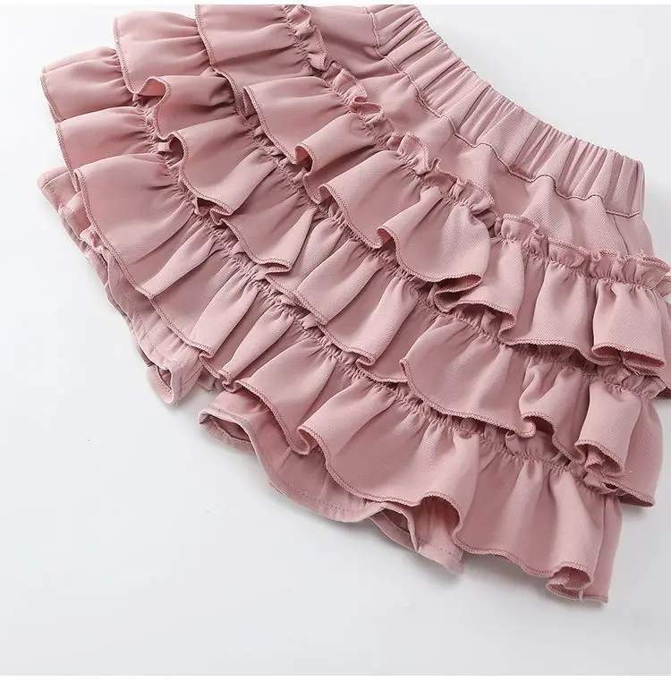 2025 Style White Pleated Skirt for Kids Print Tutu Skirt for Girls Little  Girls Mini Skirt NO Tariff