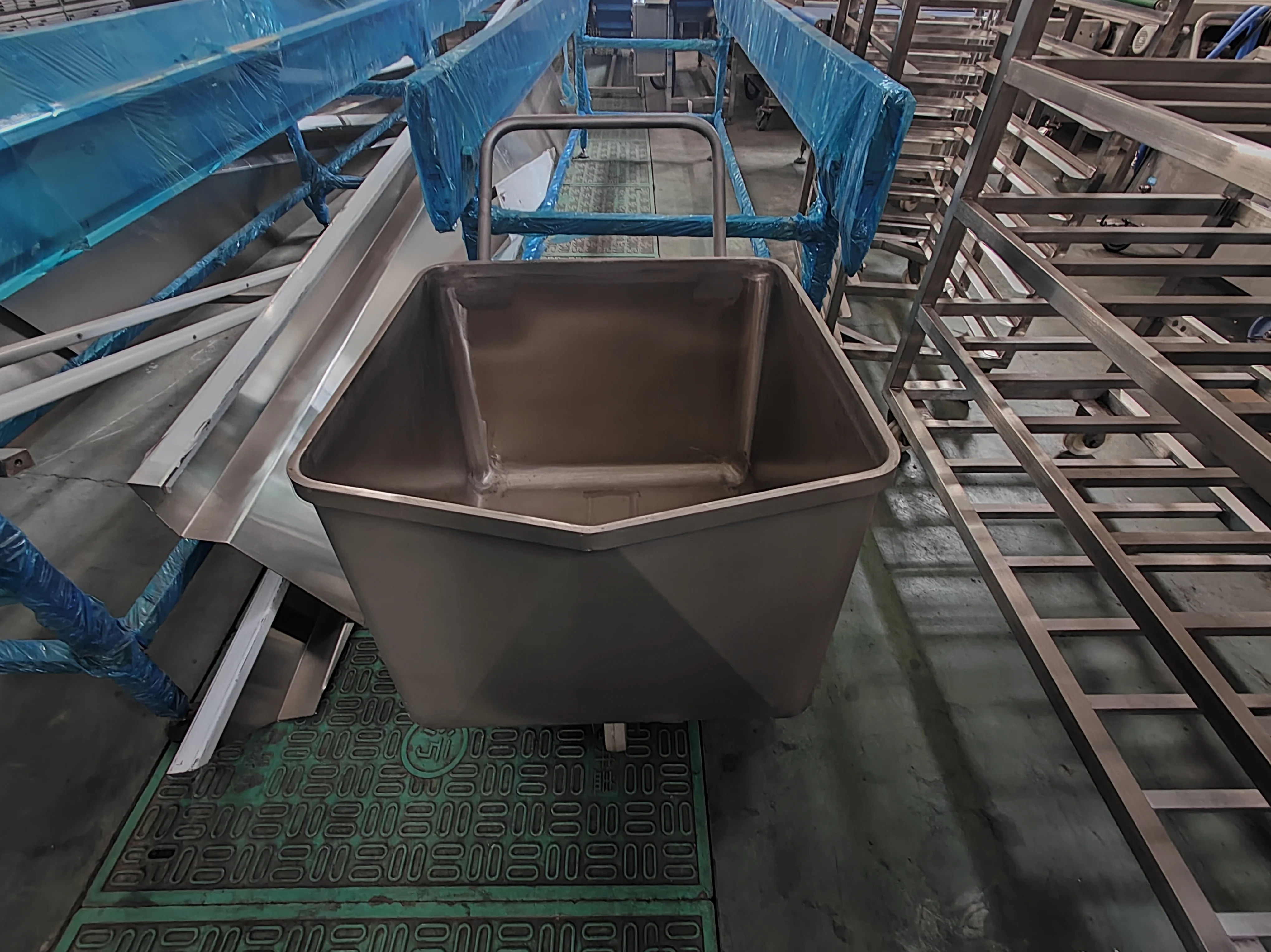 New shelf trolley meat cart for pig, cattle, sheep slaughterhouse and meat processing line