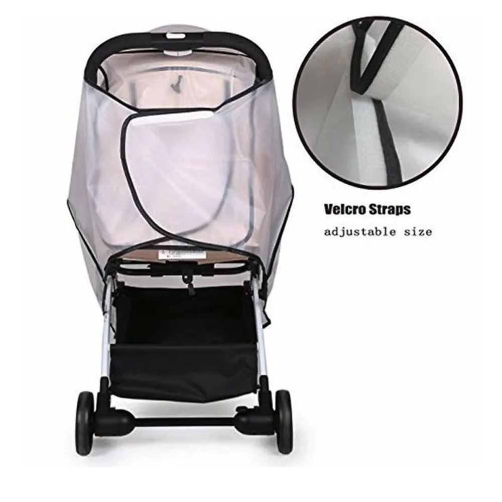 Universal Waterproof All-Round Protection Baby Infant Stroller rain Cover with Mosquito Net Travel Weather Shield 