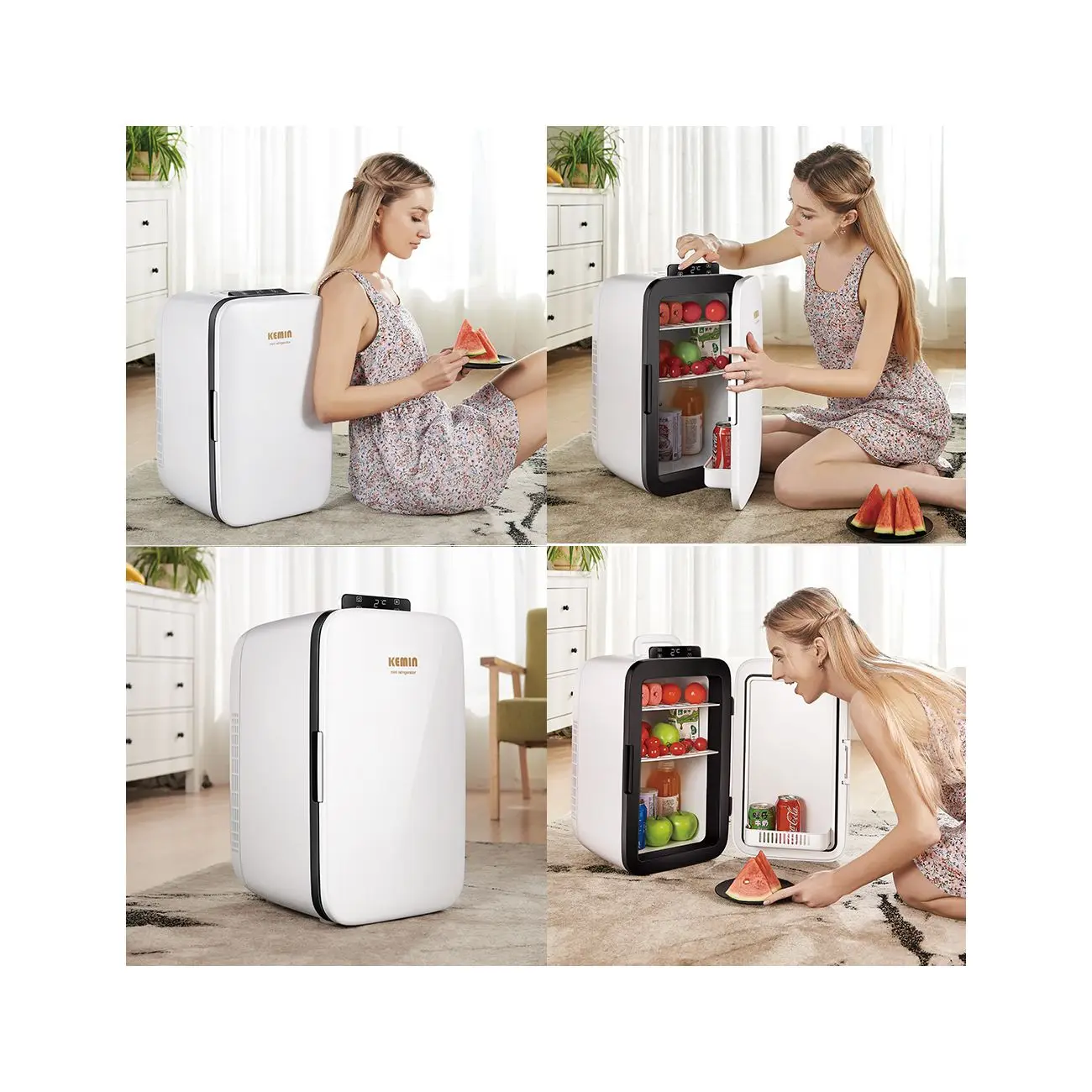 Mini Réfrigérateur Portable USB - Double Usage Froid/chaud - Pour Chambre, Voiture, Bureau - Conservation Boissons Et Snacks
