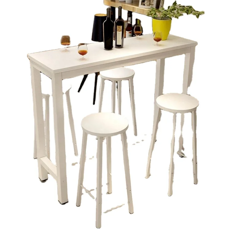 Creative Wall Partition Simple High Stool Small Bar Table Combination