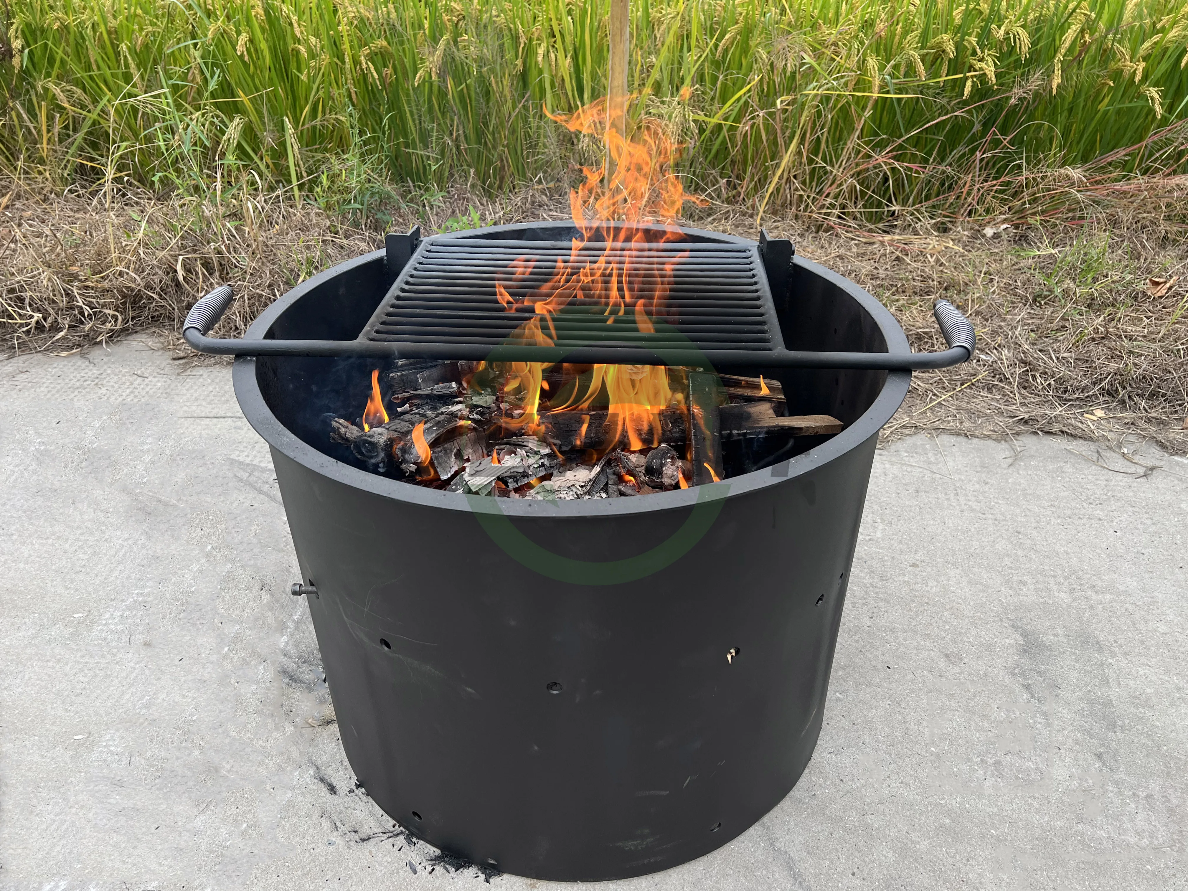 Outdoor Furniture Commercial Steel Round Camping Cooking Fire Rings For
