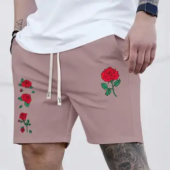 Men's Shorts Premium metal print style shorts Breathable and fast drying Men's custom logo shorts