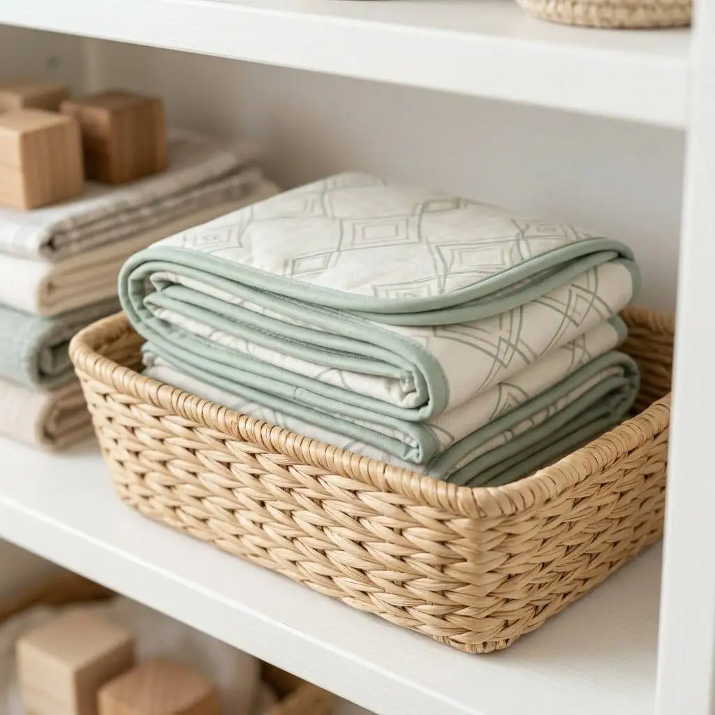 Minimalist Geometric Print Quilted Pet Mat — Product details 4