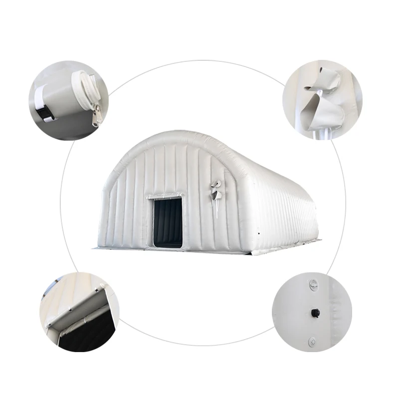 Factory Customized Inflatable Air Dome Waterproof Dust Proof Easy Install Inflatable Hangars Without Construction Permits