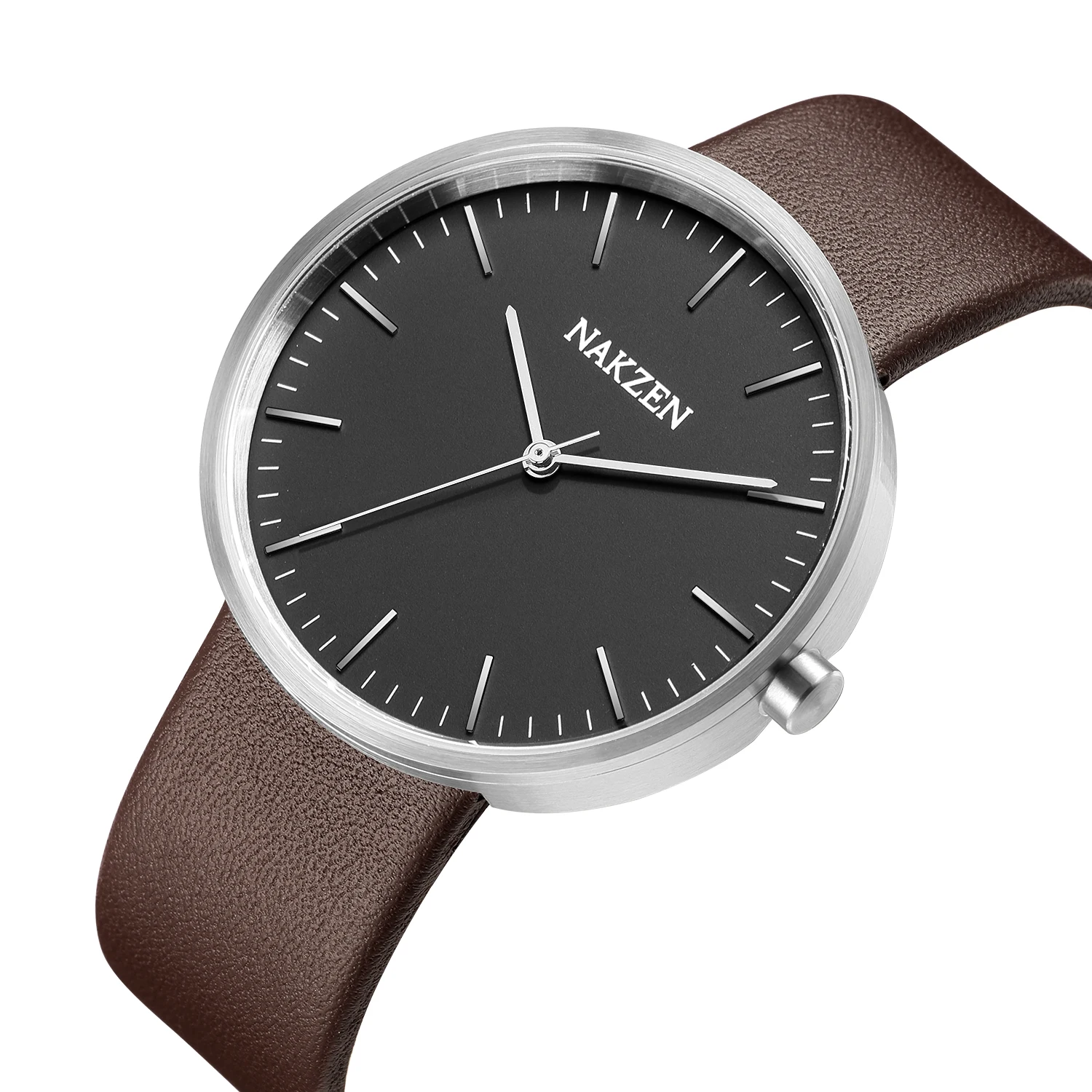 定制私人品牌手表男女简约不锈钢情侣手表 - buy stainless steel