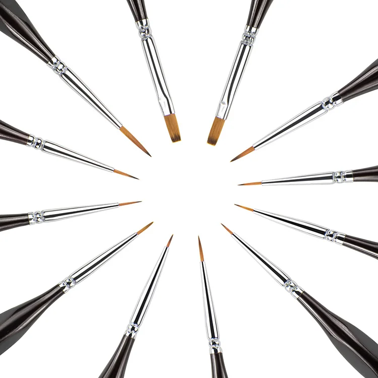 Персонализированные профессиональные детали Премиум кисти для рисования набор кистей на холсте