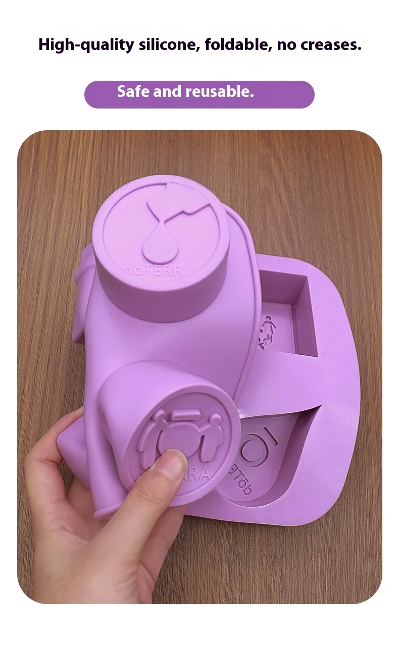 Handmade Soap Silicone Mold DIY Square Baking Mold for Homemade Thick Soap Easy to Demold for Household Use Cake Tools manufacture