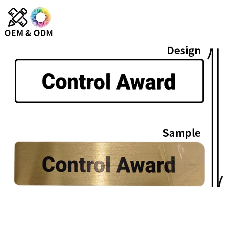 Custom Aluminum Award Plaque - OEM Custom Aluminum Nameplate Custom Aluminum Tags