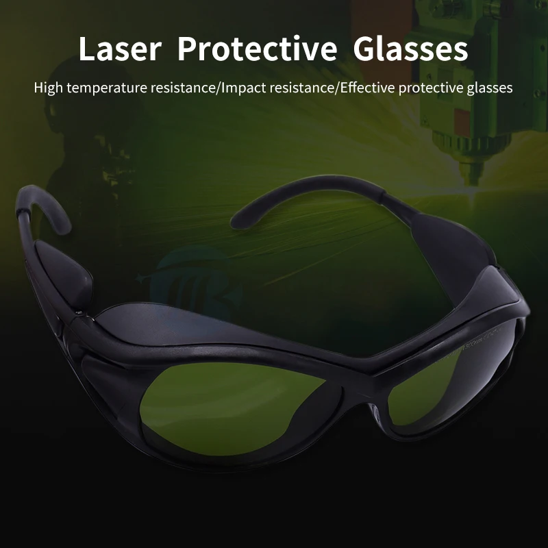 Raymach Laser Protection Goggles OD4+ 10.6um CE CO2 Cutting Marking Machine Parts Protective Eyewear Shield Safety Glasses